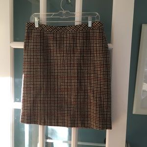 L.L. Bean straight wool skirt size 8